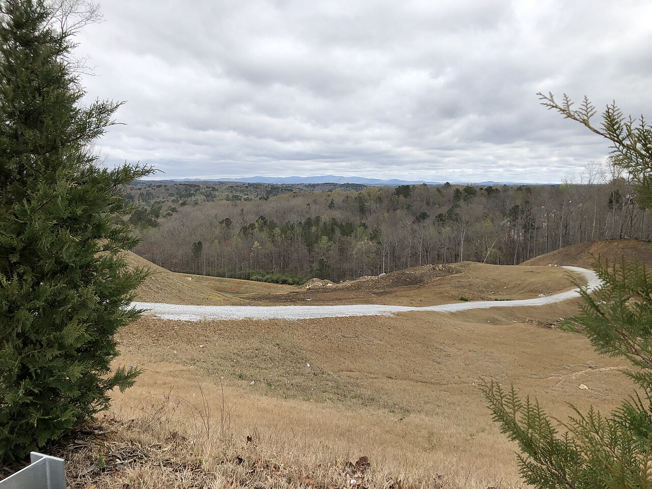 The Blue Ridge Mountains seen from Canton